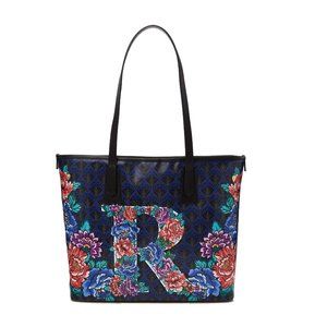 NEW $575 Liberty of London Little Marlborough Tote Bag! Iphis Print With Big "R"